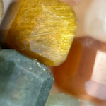Multicolor Rutilated Quartz Square Beads image 6