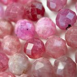 Natural Ruby Faceted Round Beads image 2