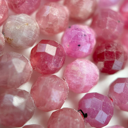 Natural Ruby Faceted Round Beads image 2