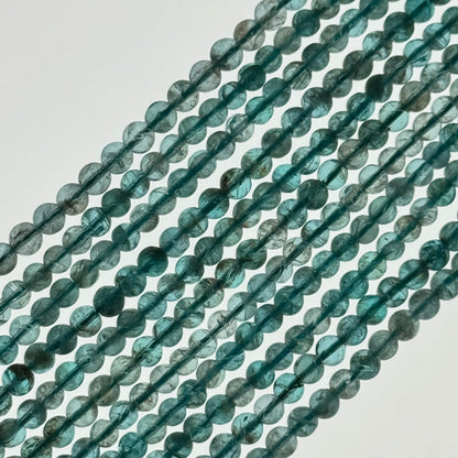 Blue Apatite Round Beads  With A Polished Finish image 6