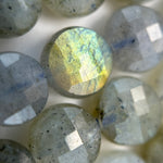 Labradorite Lentils Faceted Beads image 5