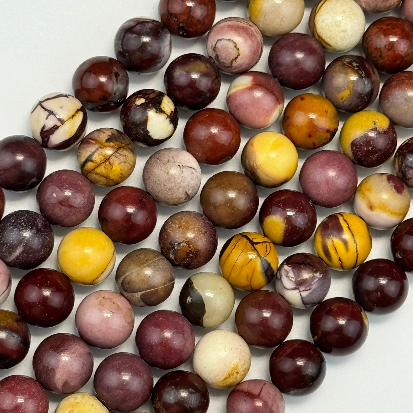 Mookaite Round Polished Beads image 3