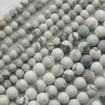 Howlite Frosted Round Beads image 4