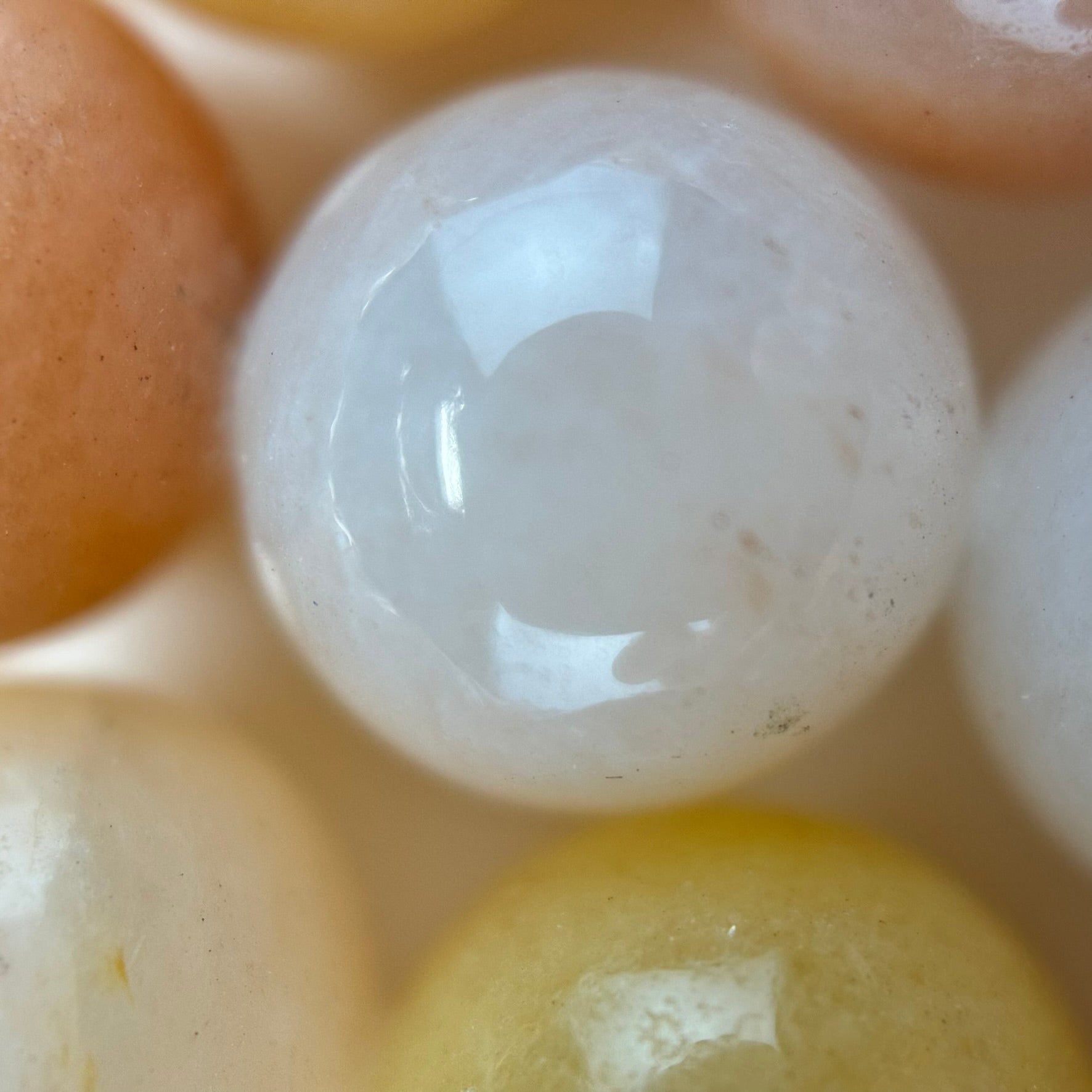 Peach Aventurine Quartz Polished Round Beads image 1