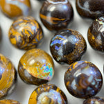 Australian AA Boulder Opal Polished Round Beads image 2