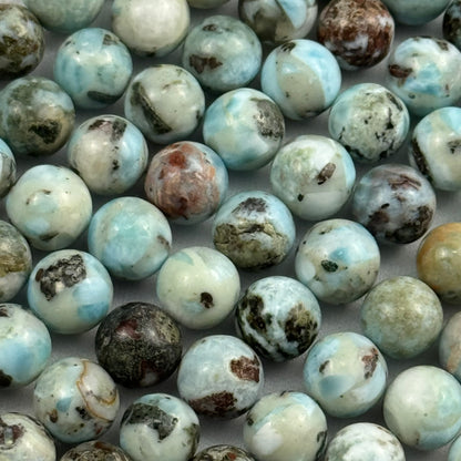 Larimar Polished  Round Beads image 5