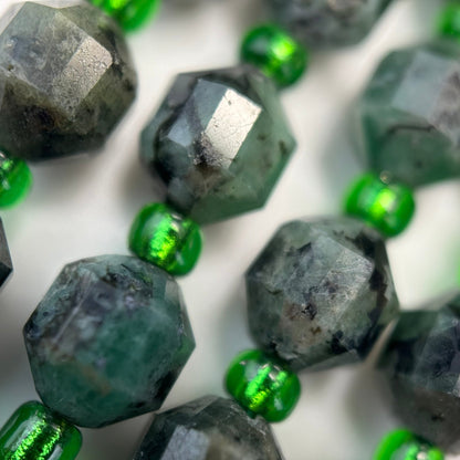 Emerald Dodecahedron Beads image 4