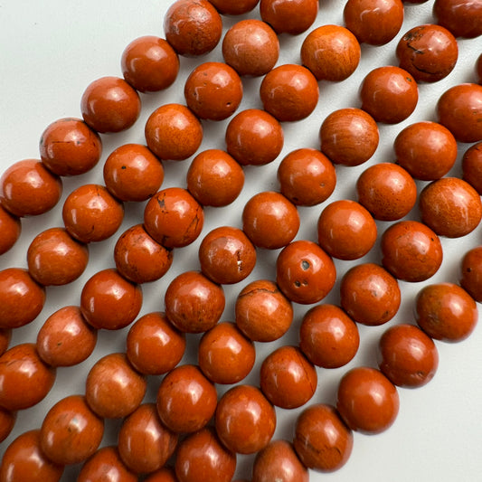 Jasper Red Polished Round (AA Quality)