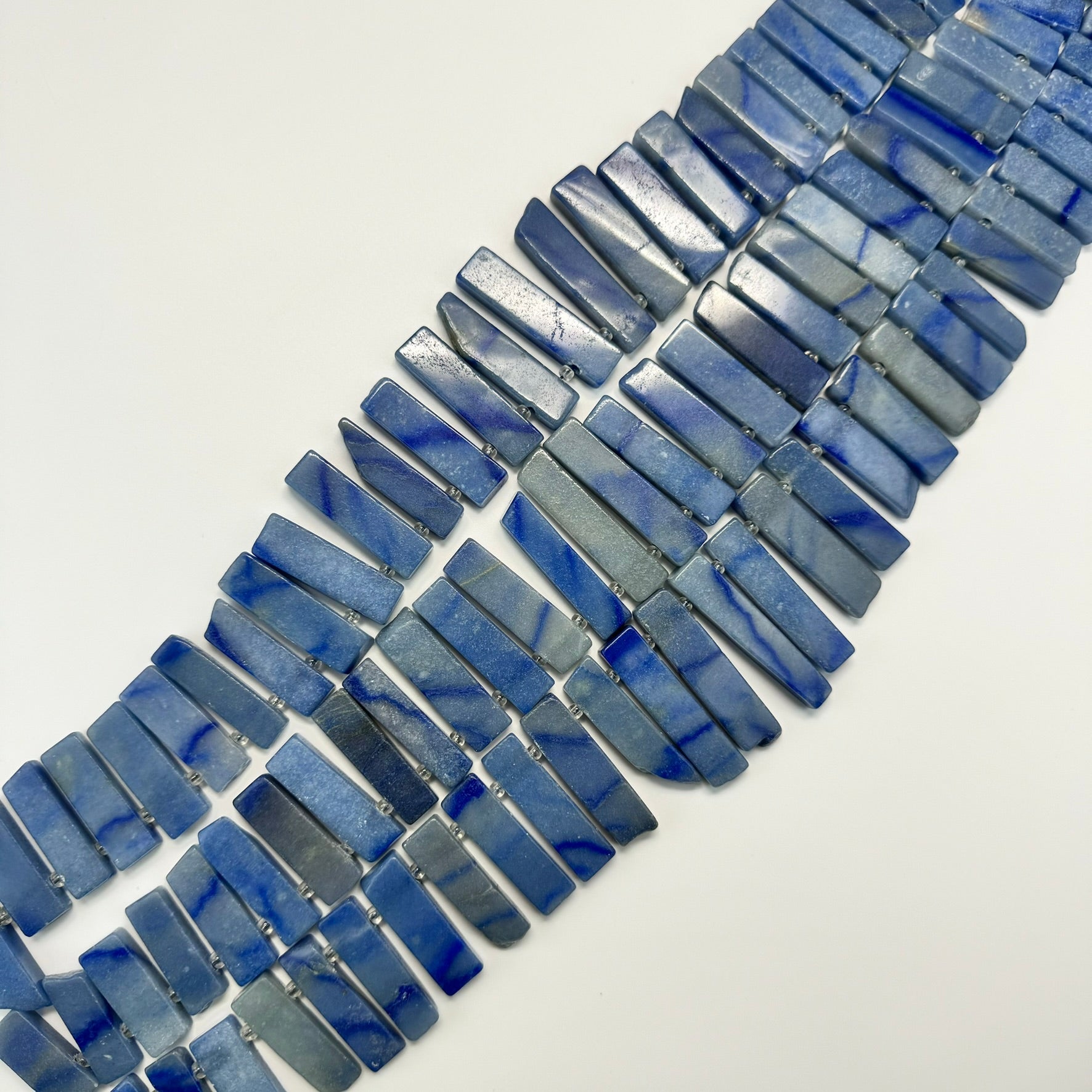 Blue Quartz Polished Blade Beads image 3