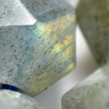 Labradorite Faceted Diamond Cut Beads image 10
