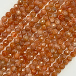 Sunstone Faceted Round Beads (Color A) image 1