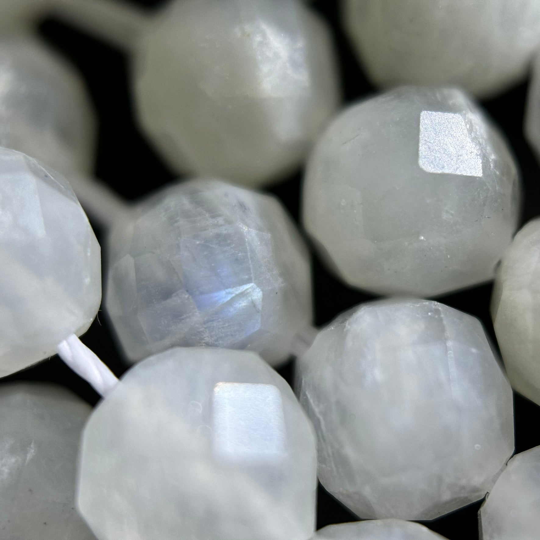 Rainbow Moonstone 6mm Facted Round Beads image 4