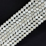 White Moonstone Polished Round Beads image 4