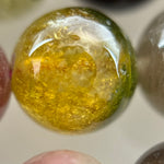 Tourmaline Polished Round Beads  - A Quality image 5