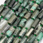 Emerald Cylinder Beads image 1