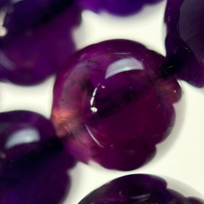 Natural African Amethyst Polished Round Beads image 6