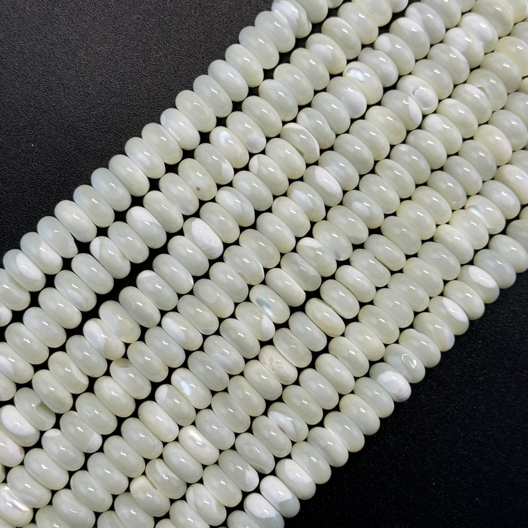 White Mother Of Pearl Beads image 4