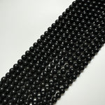 Black Mica Polished Round Beads image 5