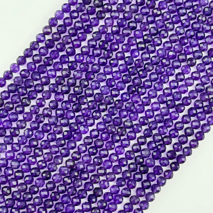 Amethyst Faceted Round Beads image 1