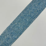 Aquamarine Faceted Round Gemstone Beads - AAA Quality image 7