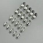 925 Sterling Silver Oblong Lobster Clasp Close Jump Ring (5/pkg) image 5