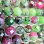 Ruby Zoisite Faceted Round Beads image 5