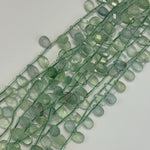 Green Fluorite Faceted Pear Shape Beads image 7