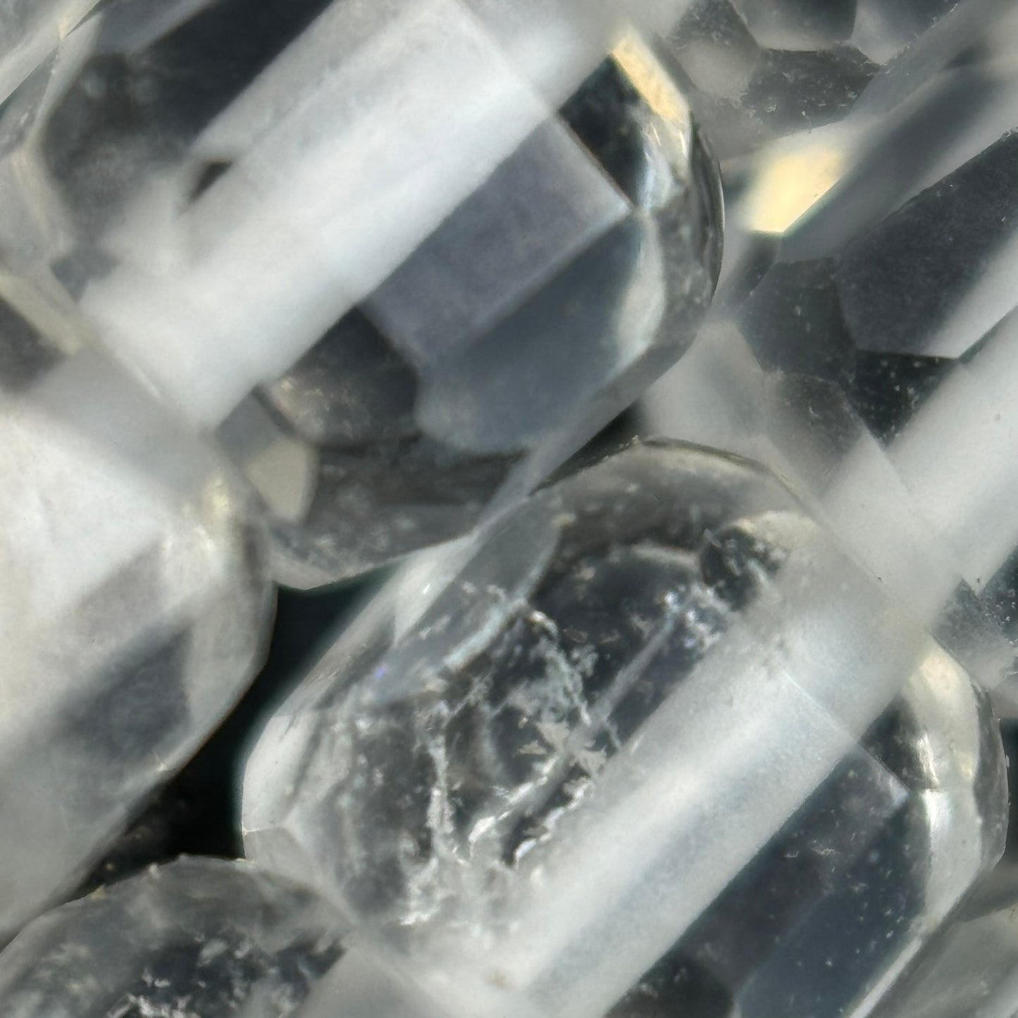 Clear Quartz Square Beads image 1