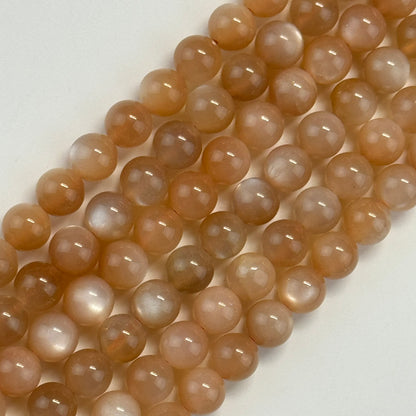 Sunstone & Moonstone Polished  Round Beads image 4