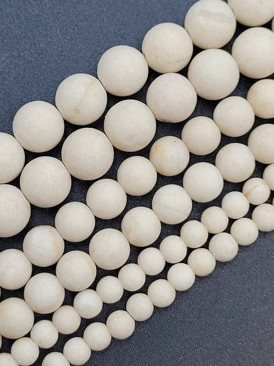 River Rock | Frosted 4-8mm Round Beads image 0