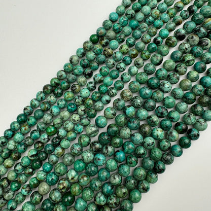 African Turquoise (Jasper) Polished Round Beads image 1