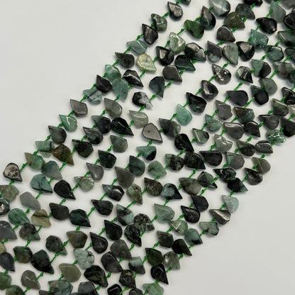 Emerald Pear Shape Side Drill Beads image 2