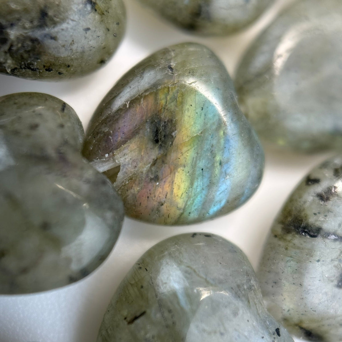 Labradorite Heart Beads image 1