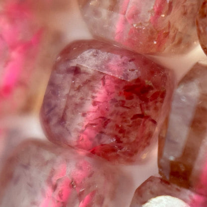 Strawberry Quartz Square Beads image 3