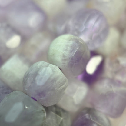 Lavender Amethyst Faceted Square Beads image 2