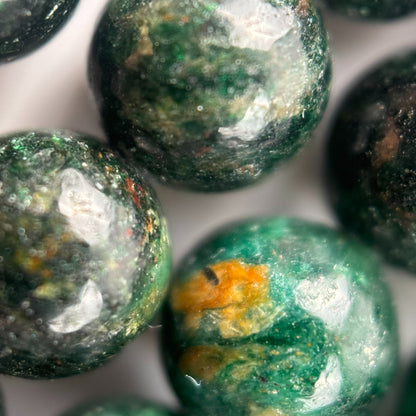 Fuchsite A Polished Round Beads image 1