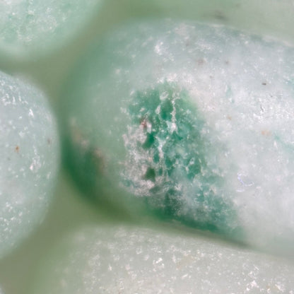 Green Aventurine Frosted Rondelle Beads image 1