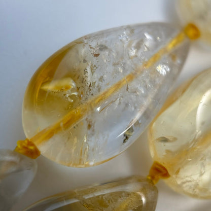 Citrine Pear Shape Beads image 2