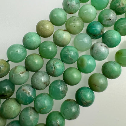 Australian Chrysoprase Polished  Round Beads image 0