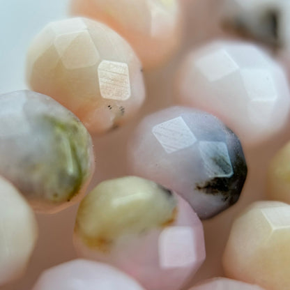 Faceted Opal Rondelle Beads (6x4mm) image 1