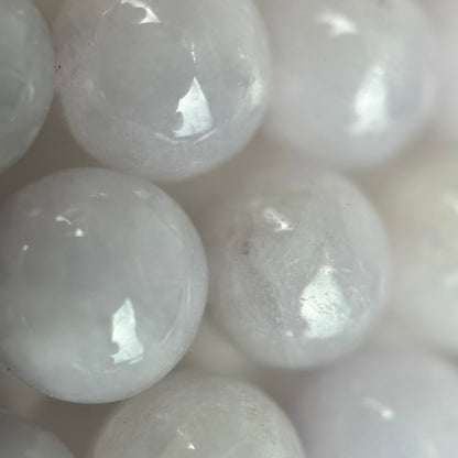Burmese Purple Jade AAA Polished Round Beads image 2