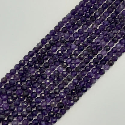 Amethyst Faceted Round Beads image 0