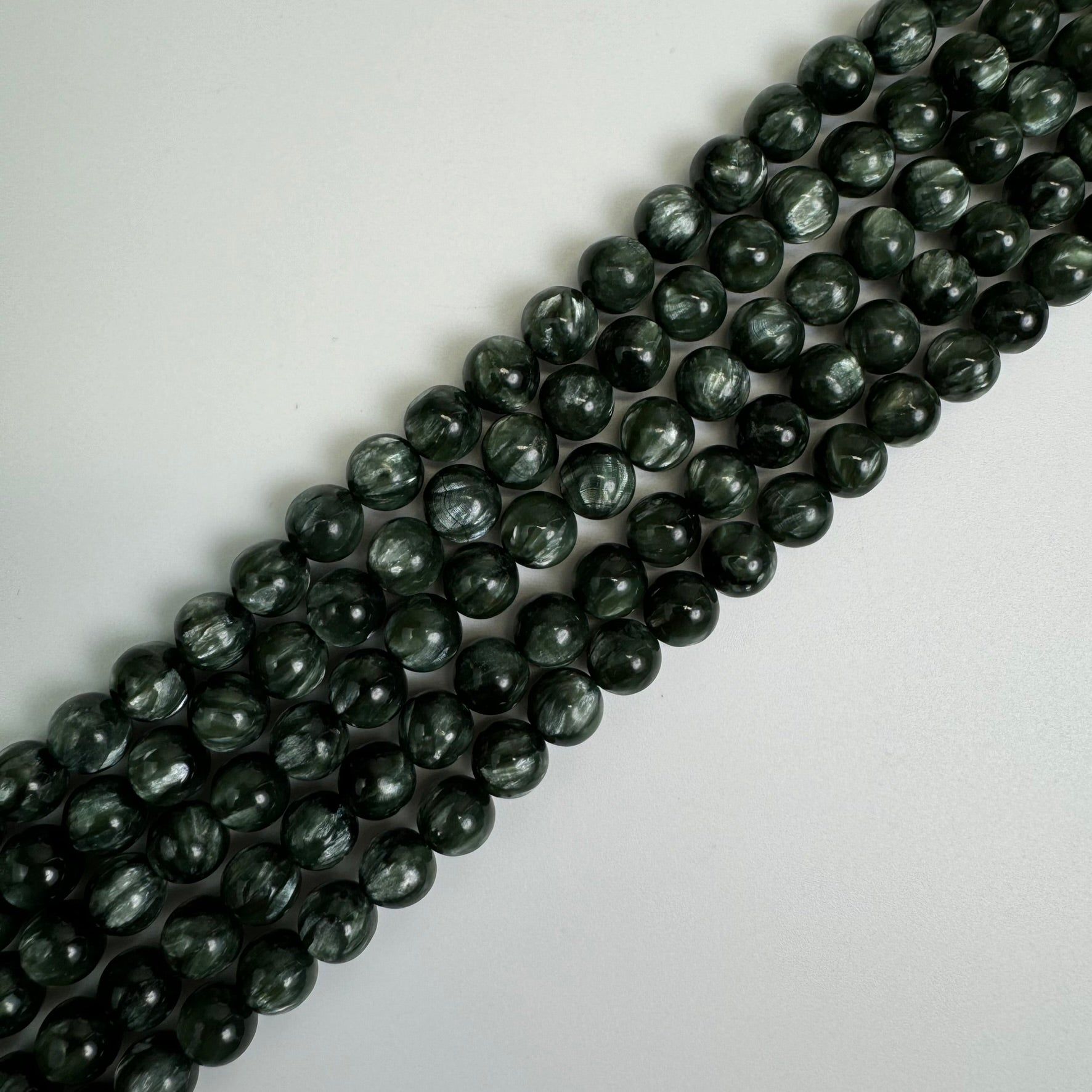 Seraphinite AAA Polished Round Beads image 2