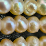 White and Peach Pearl  3.5x2.5mm - Perfect for Jewellery Crafting image 1