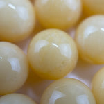 Yellow Calcite Polished Round Beads image 2