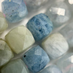 Aquamarine Morganite Square Beads image 3