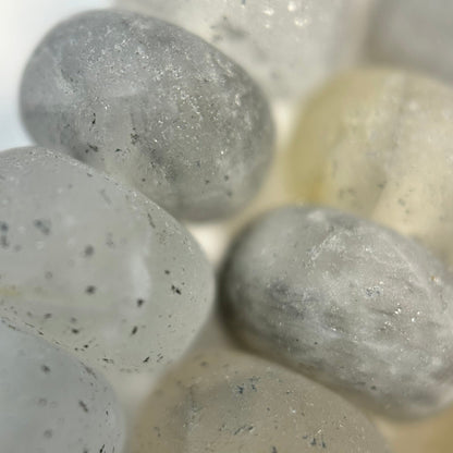 Green Ice Quartz Frosted Rondelle Beads image 3