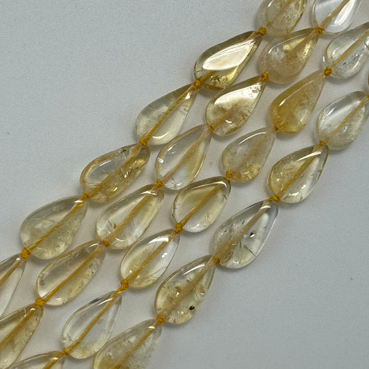 Citrine Beads - Pear Shape