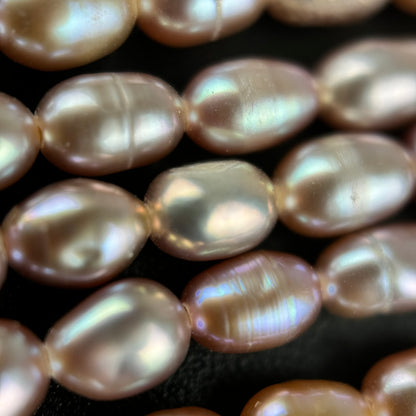 White and Pink Pearl  5.5x3.5mm image 1