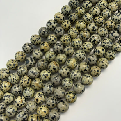 Dalmatian Jasper Polished  Round Beads image 3